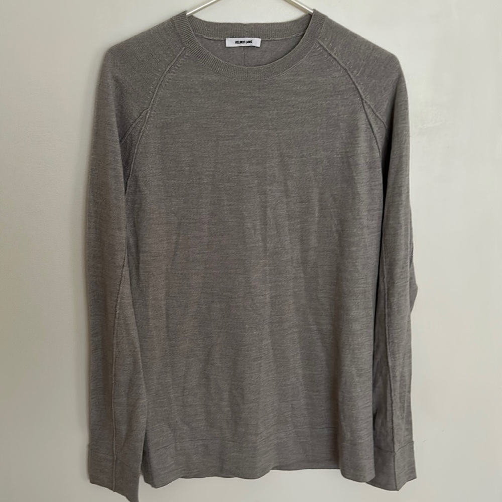 Helmet lang men’s crew neck sweater size M